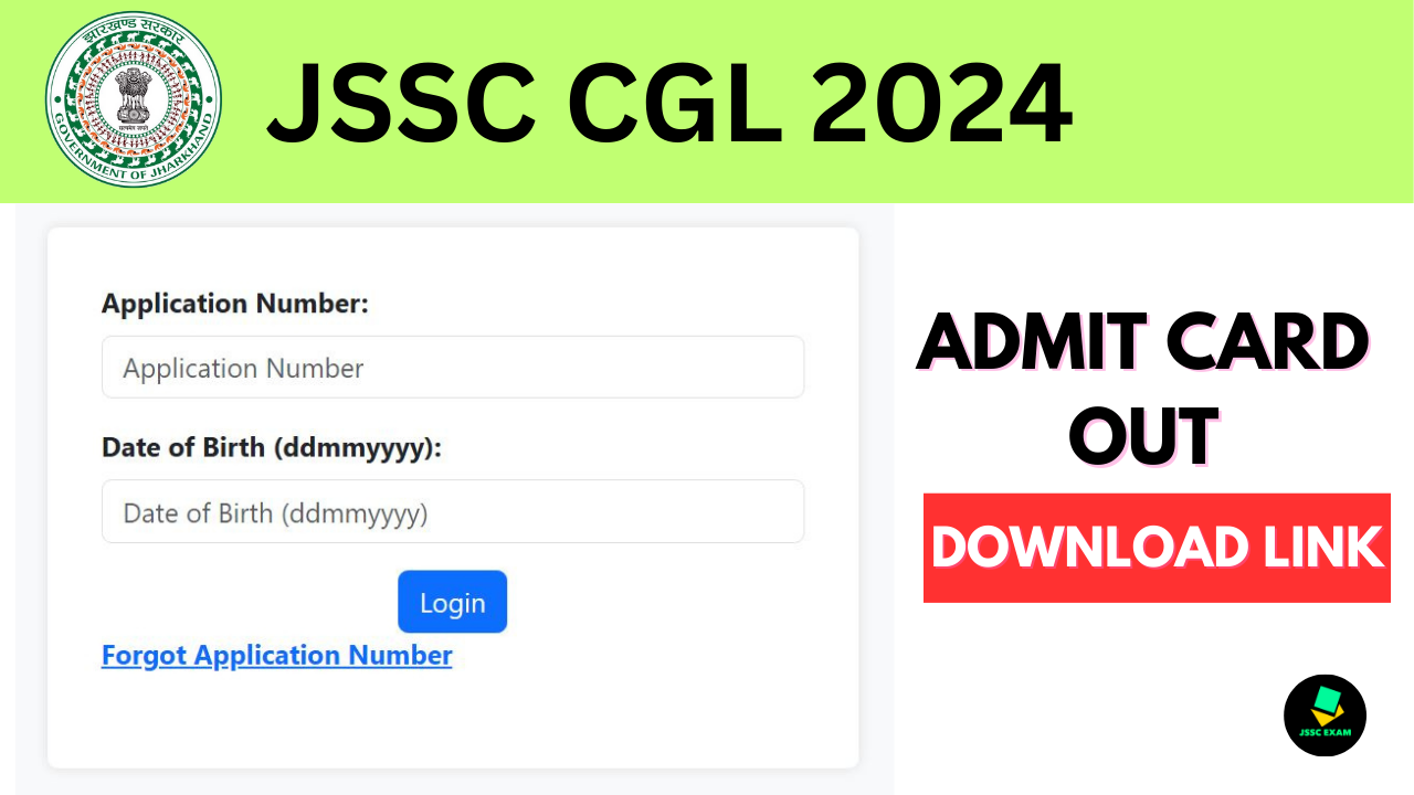 JSSC CGL Admit Card 2024 Out Release Date